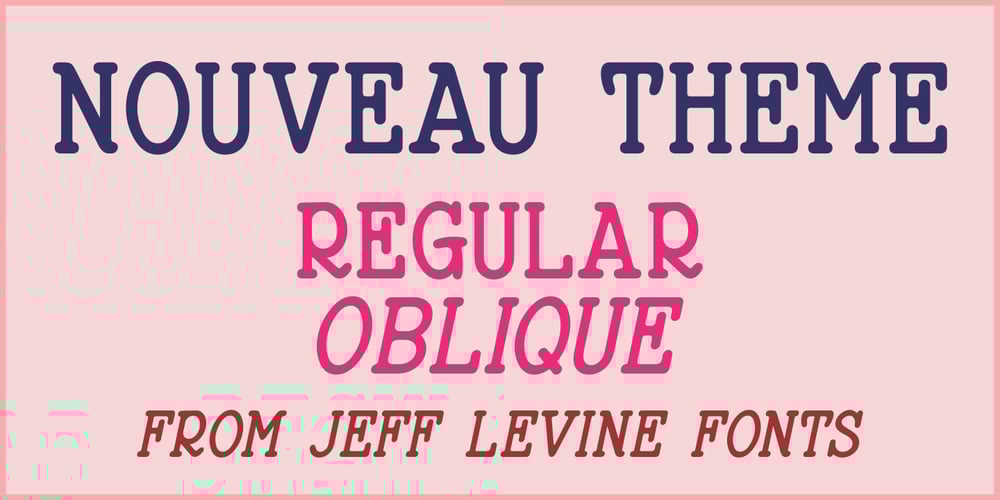 Nouveau Theme JNL font