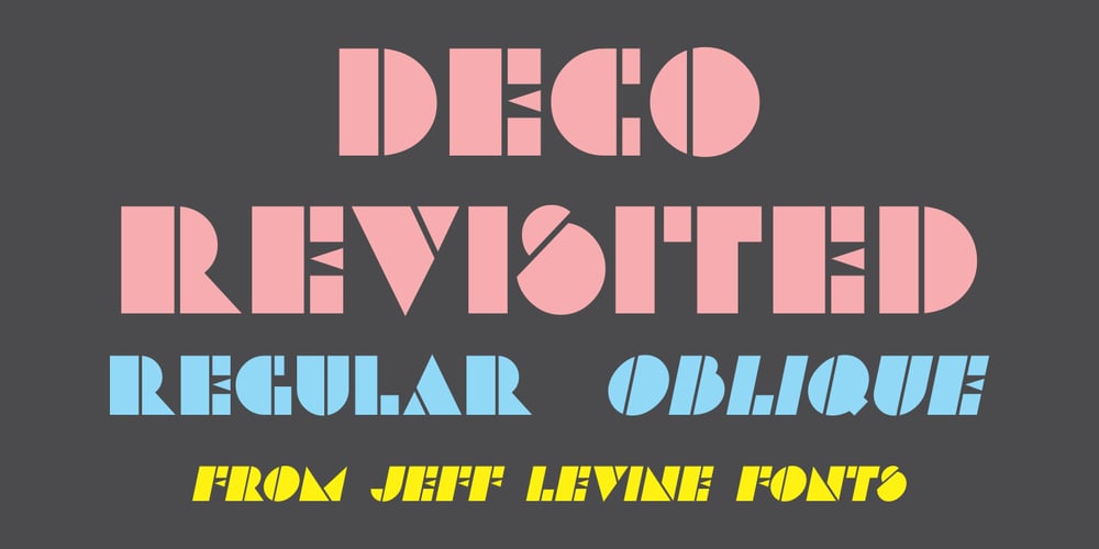 Deco Revisited JNL font