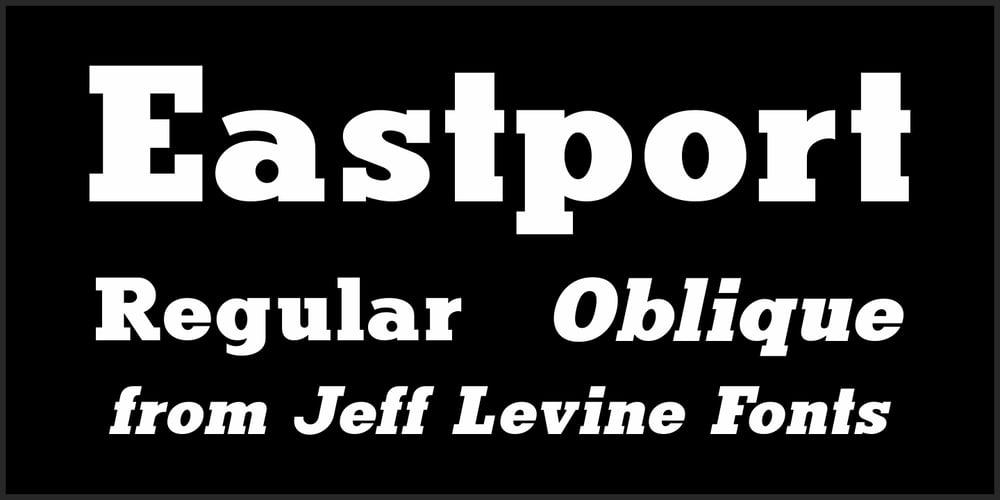 Eastport JNL font