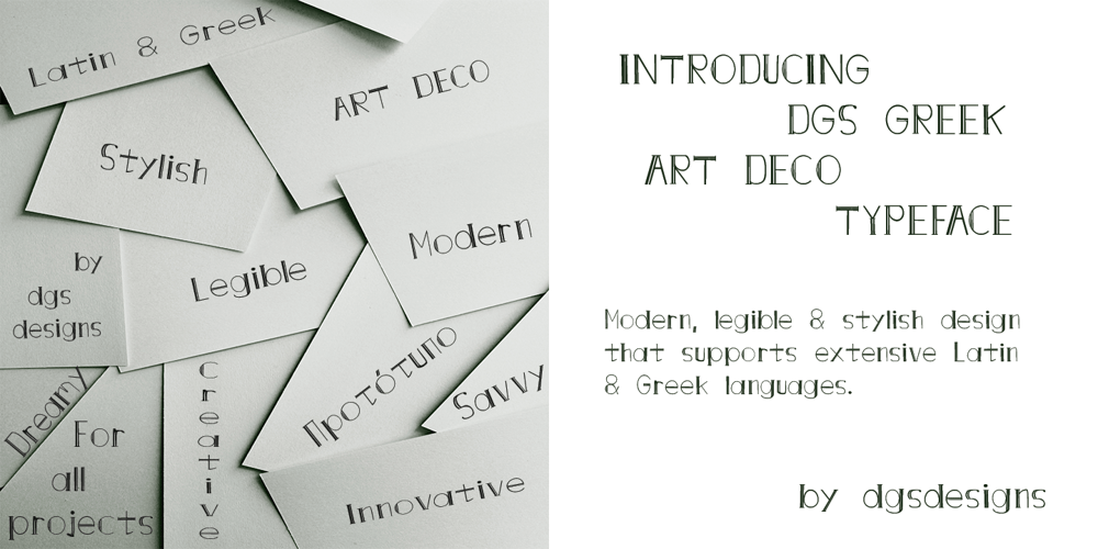 DGS Art Deco Greek font