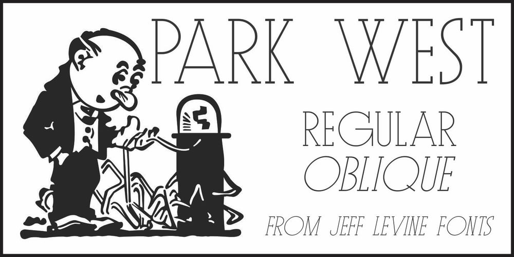 Park West JNL font