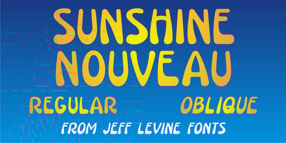 Sunshine Nouveau font