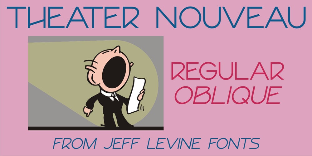 Theater Nouveau JNL font