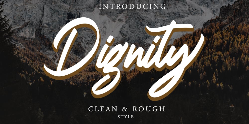 Dignity font
