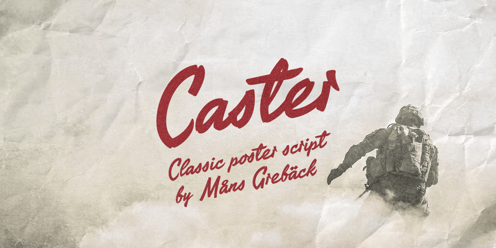 Caster font