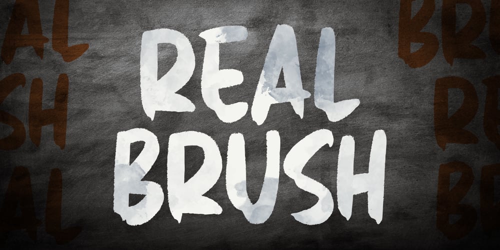Real Brush font