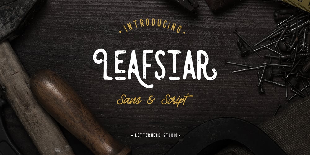 Leafstar font