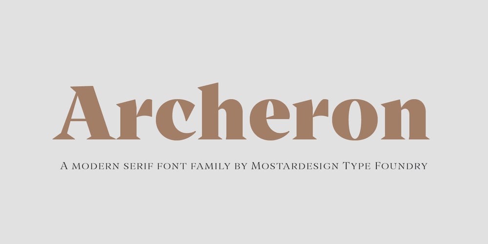 Archeron Pro font