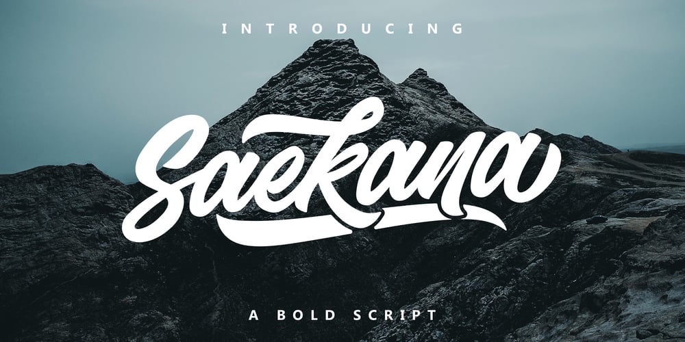 Saekana Script font