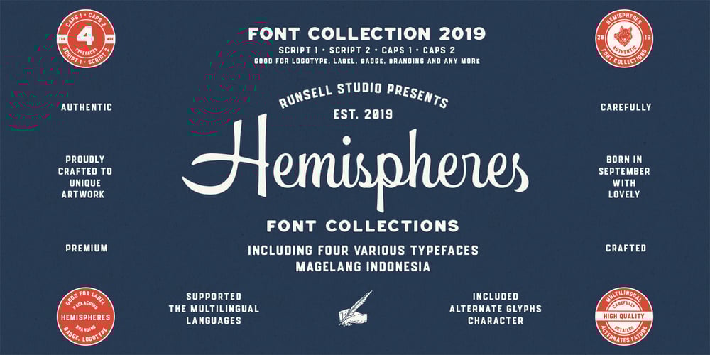 Hemispheres font