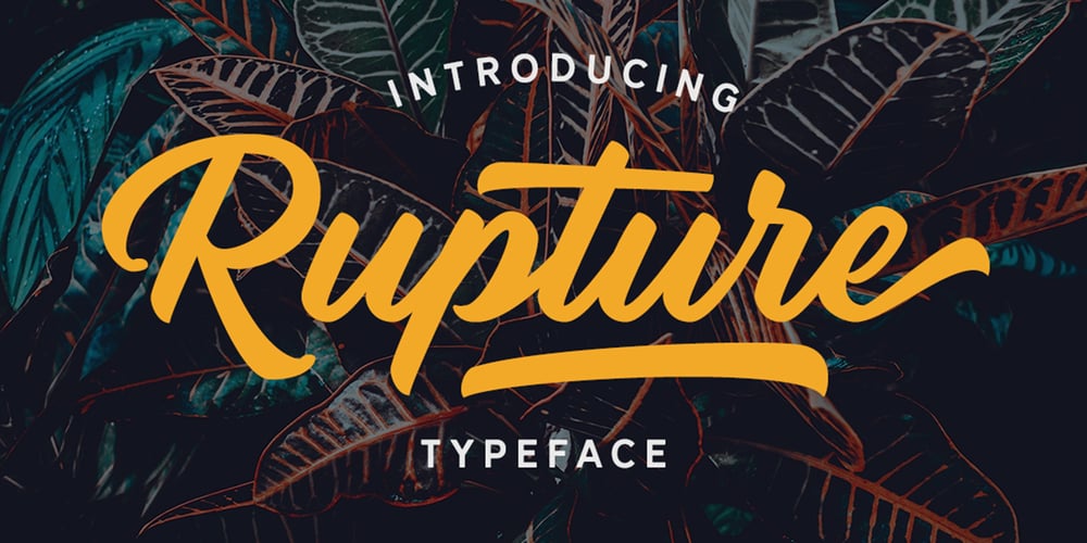 Rupture font