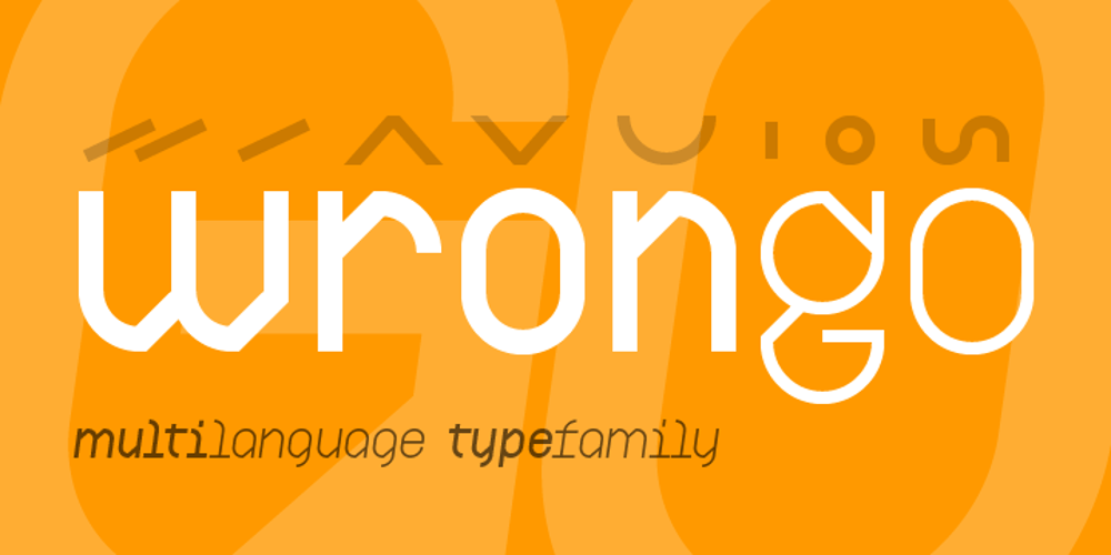 Wrongo 4F font