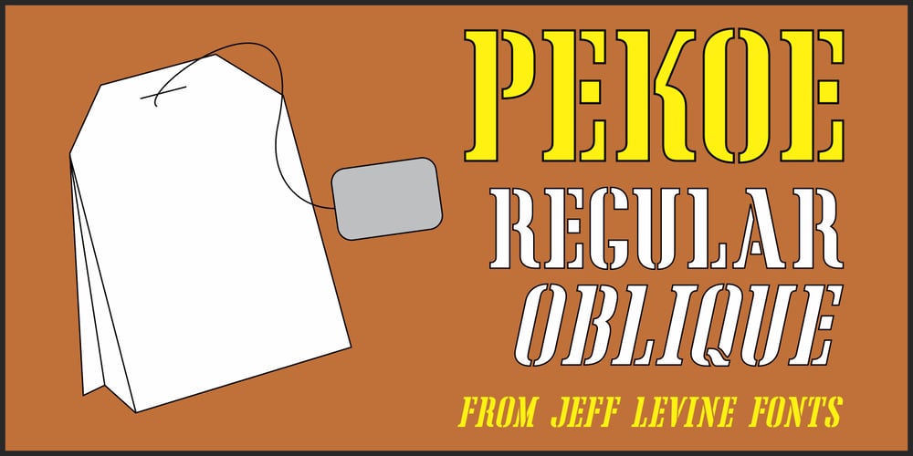 Pekoe JNL font