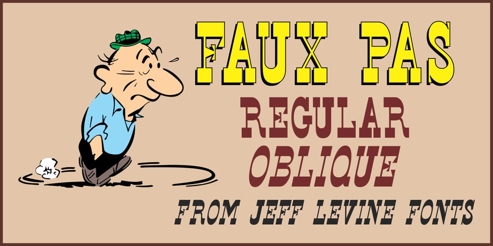 Faux Pas JNL font