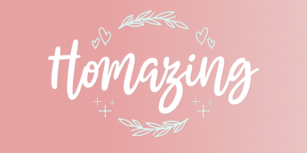 Homazing font