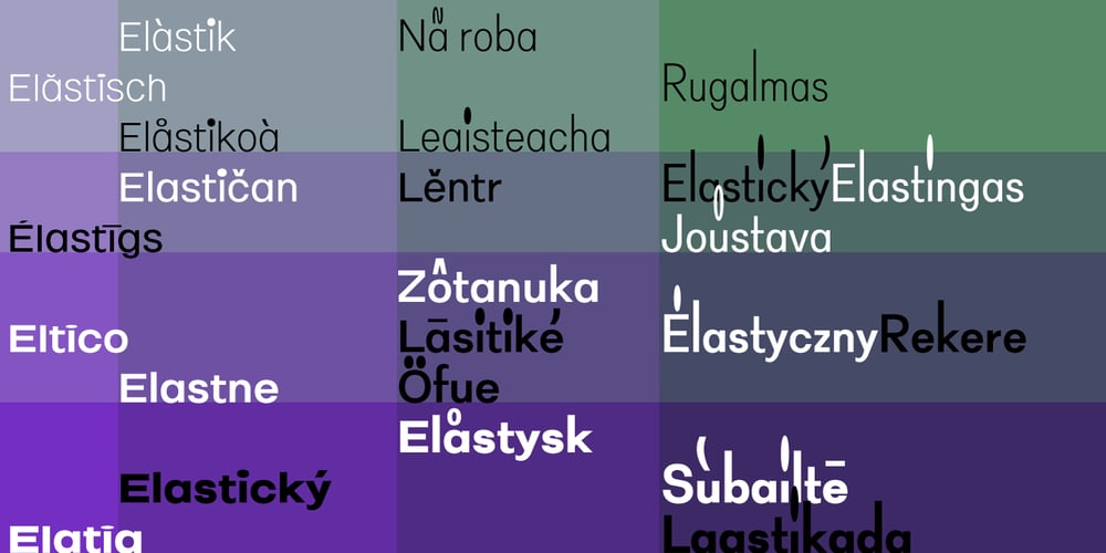 Elastik font
