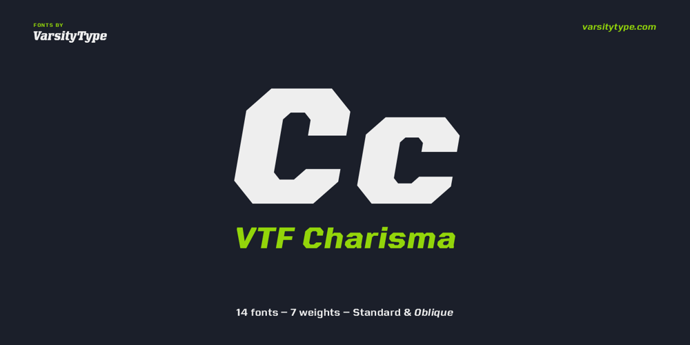 VTF Charisma font