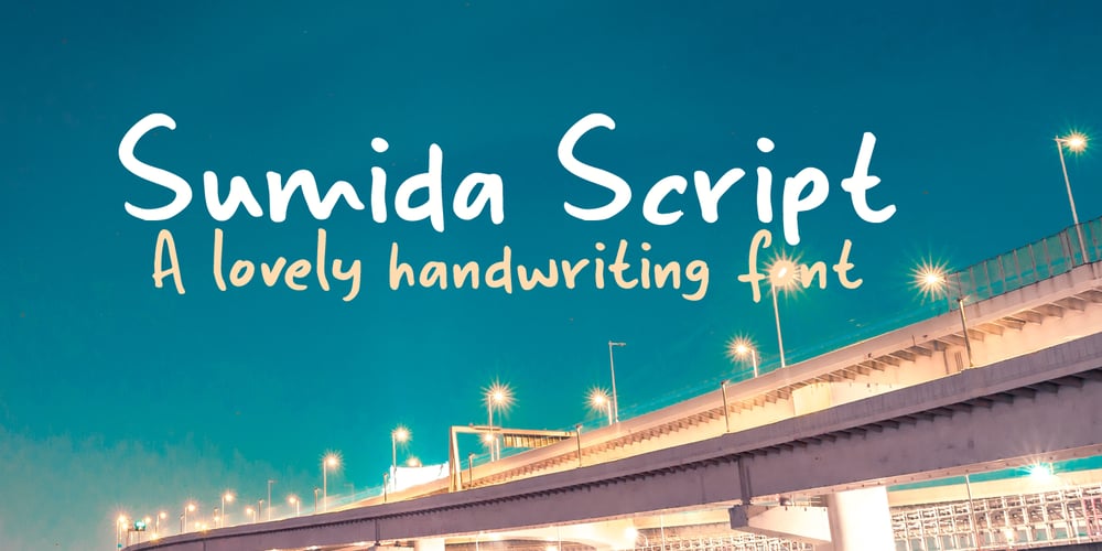Sumida Script font