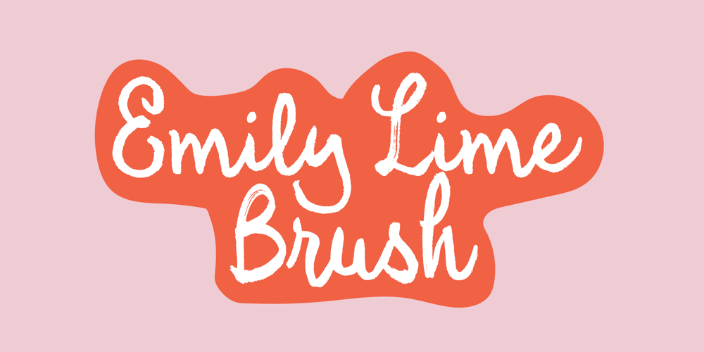 Emily Lime Brush font