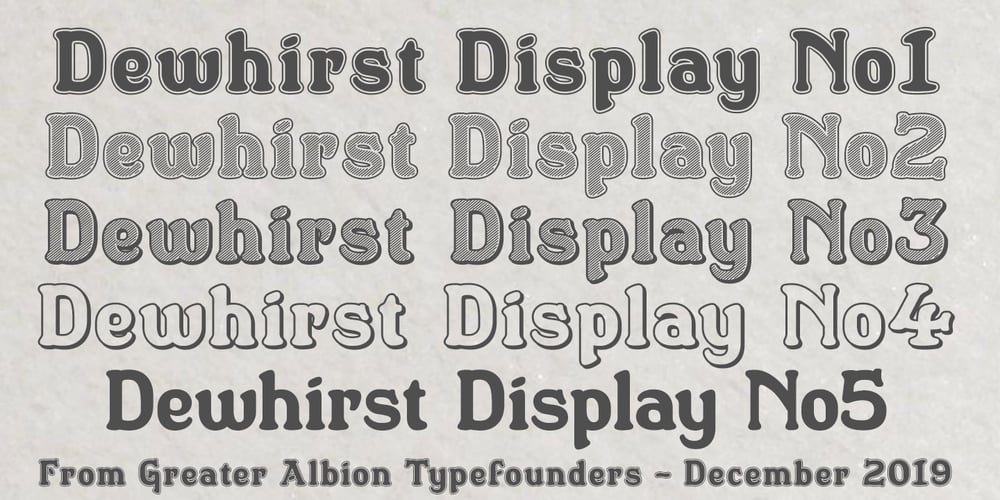 Dewhirst Display font