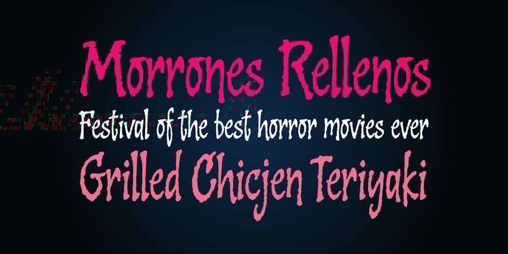 Cooked font