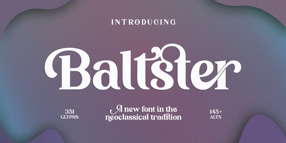 Baltster font