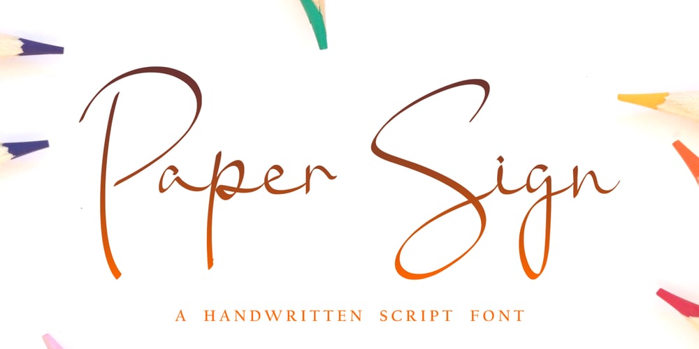 Paper Sign font