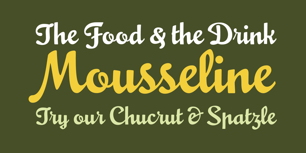 Mousse Script font