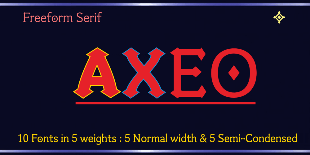 Axeo font