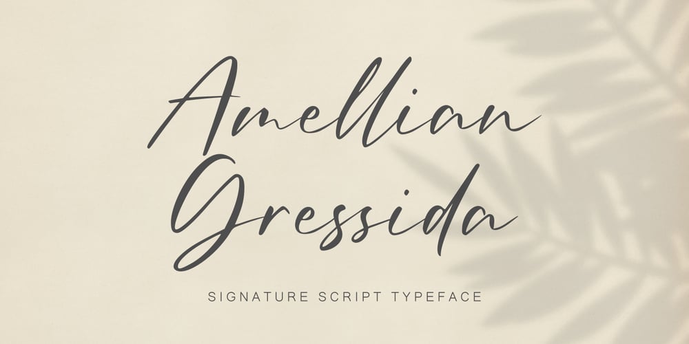 Amellian Gressida font