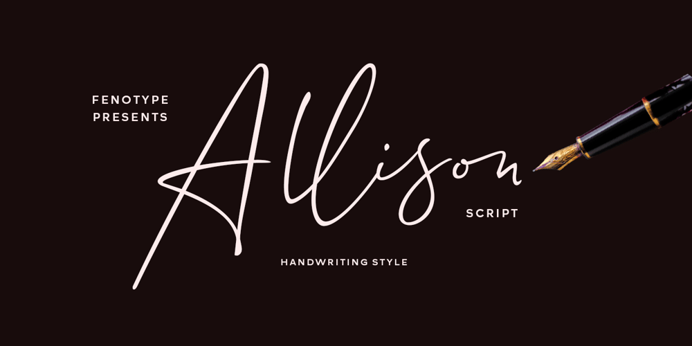 Allison Script font