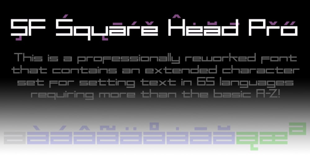 SF Square Head Pro font