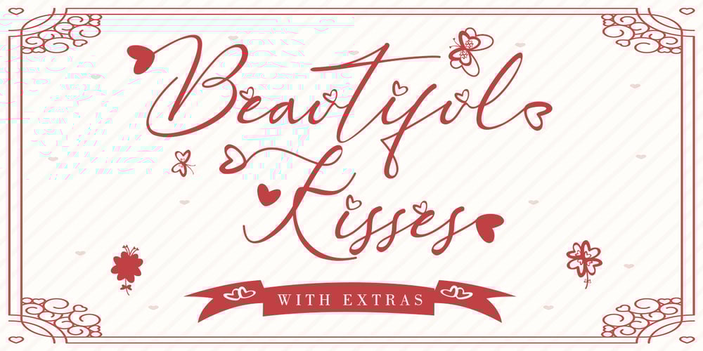 Beautiful Kisses font