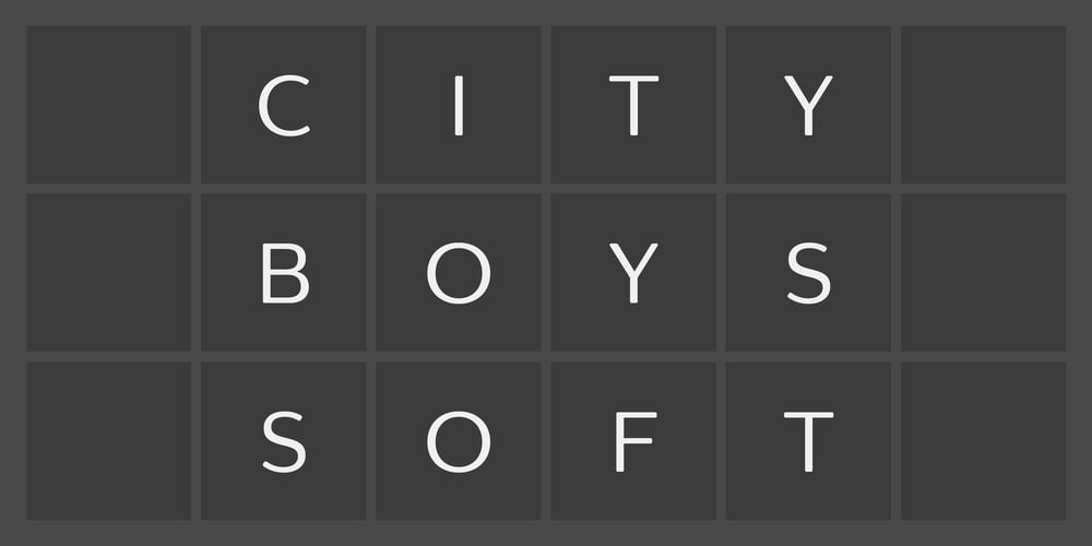 City Boys Soft font