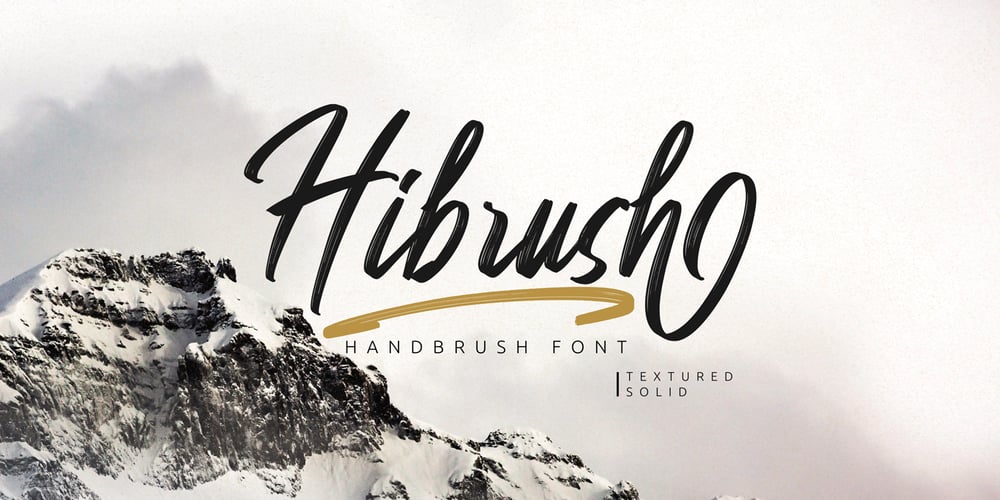 Hibrush font