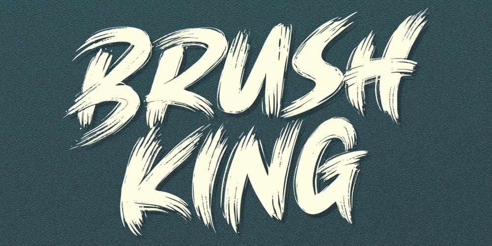 Brush King font
