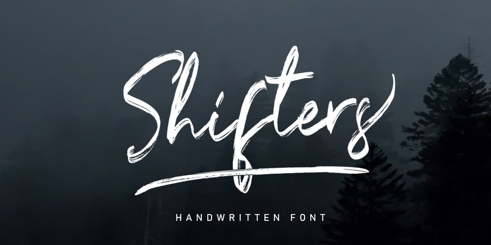 Shifters font