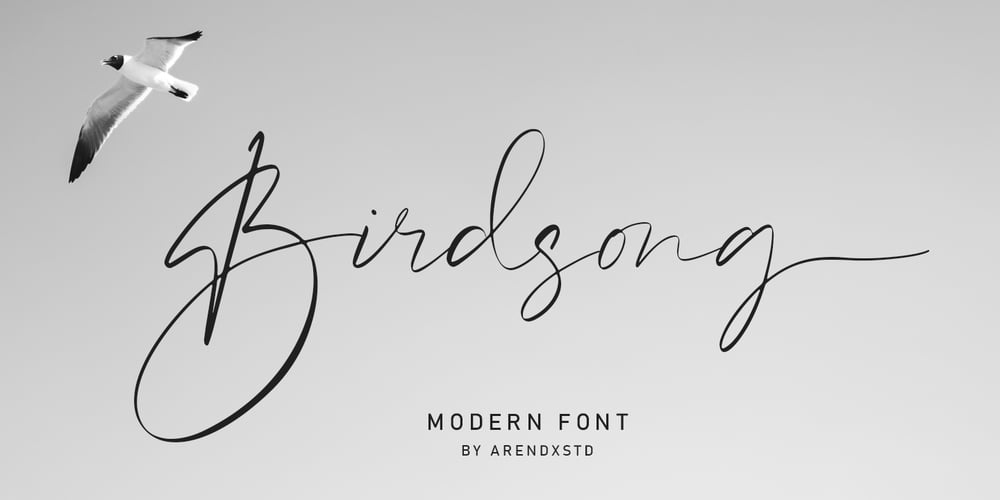 Birdsong font