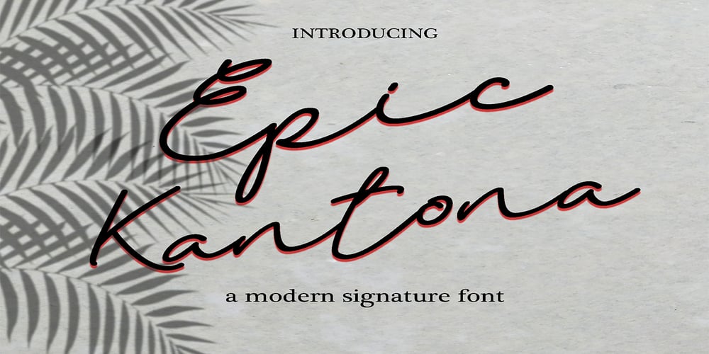 Epic Kantona font