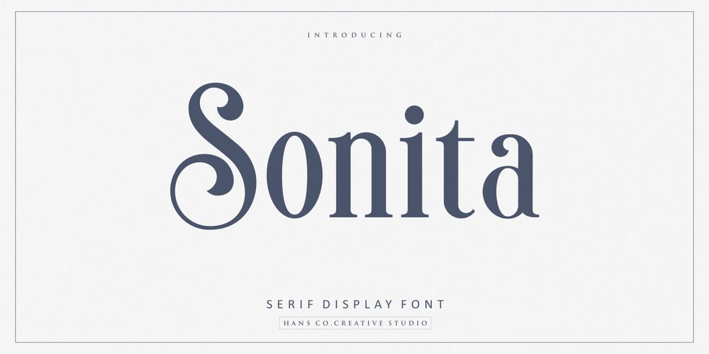 Sonita font