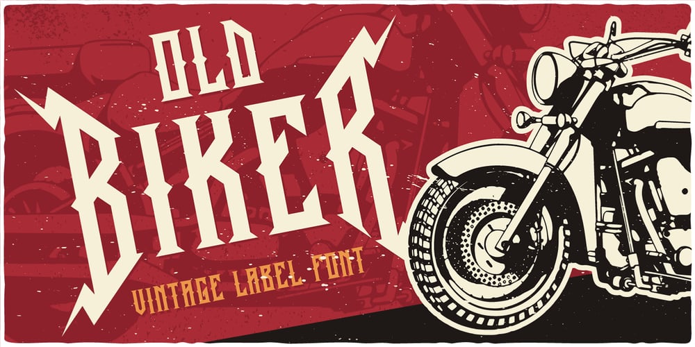 Old Biker font