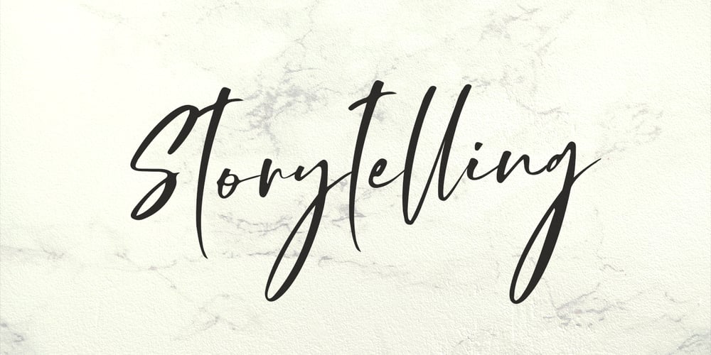 Storytelling font