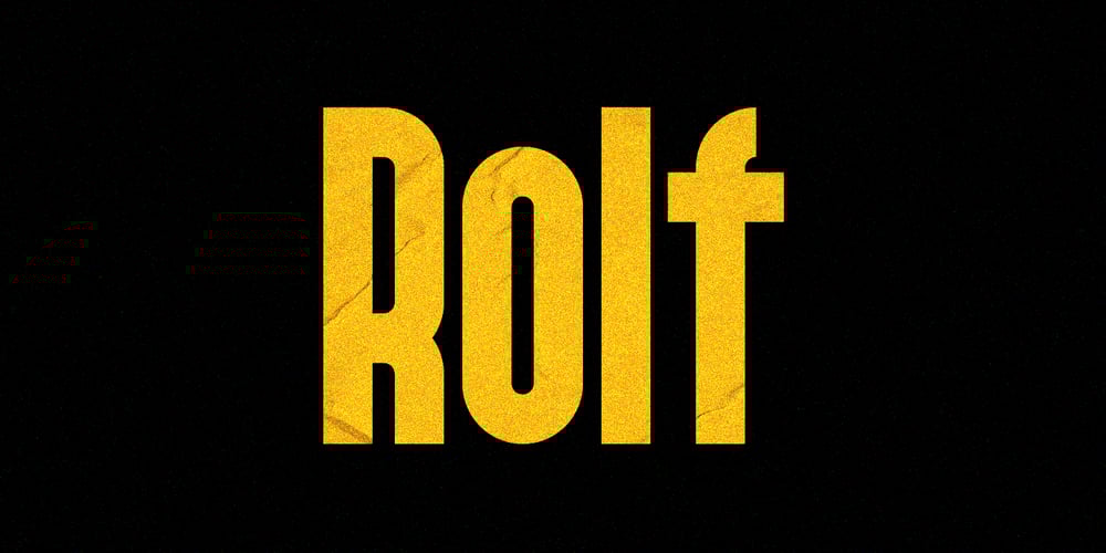 Rolf font