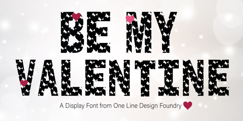 Be My Valentine font