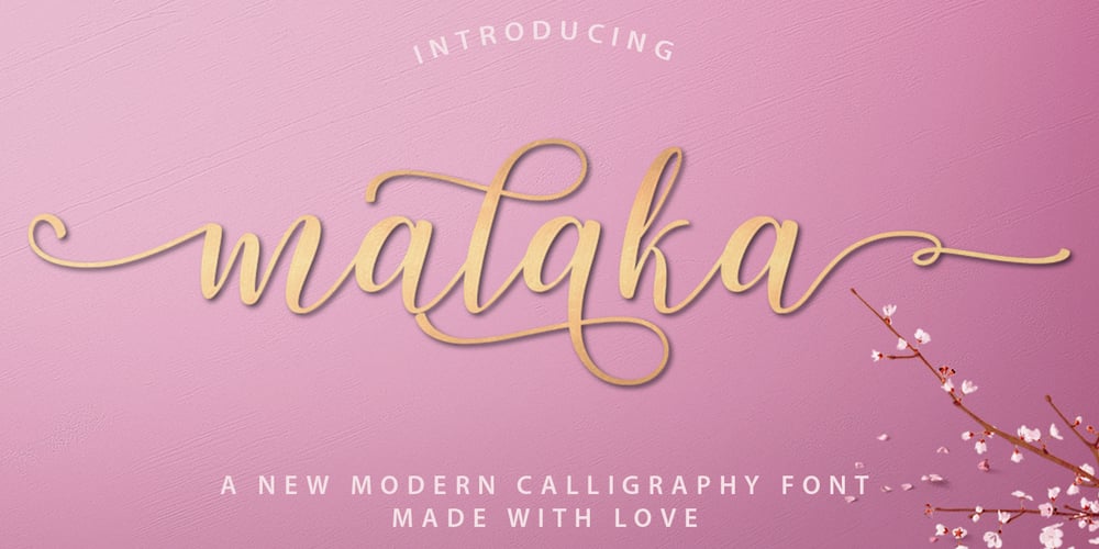 Malaka Script font