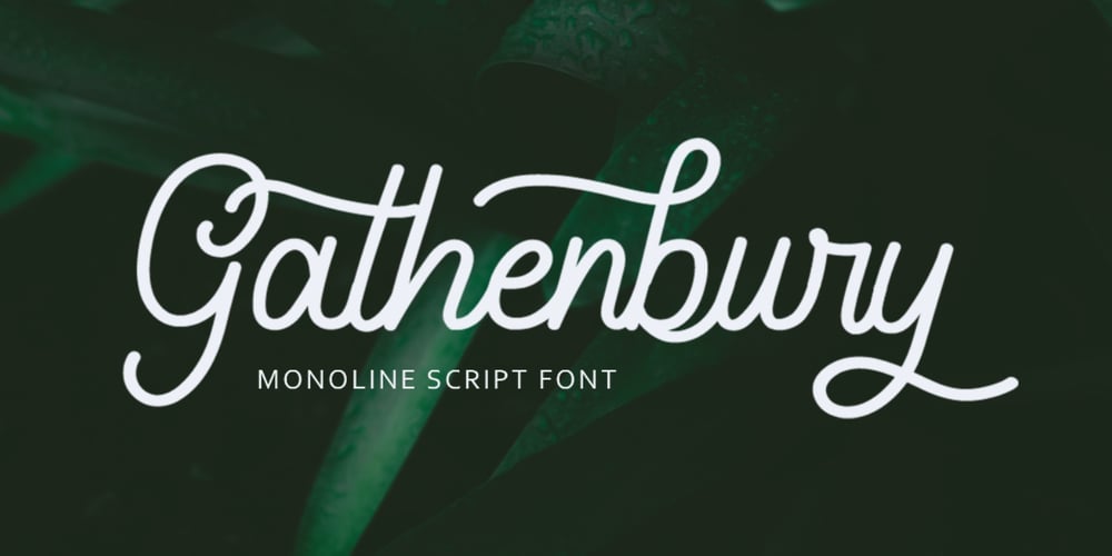 Gathenbury font
