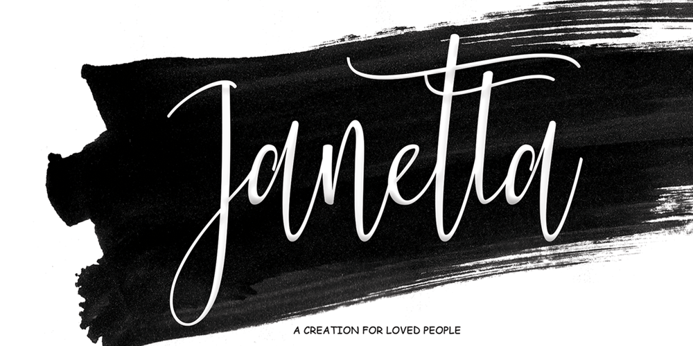 Janetta font