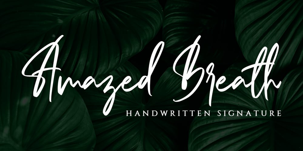 Amazed Breath font