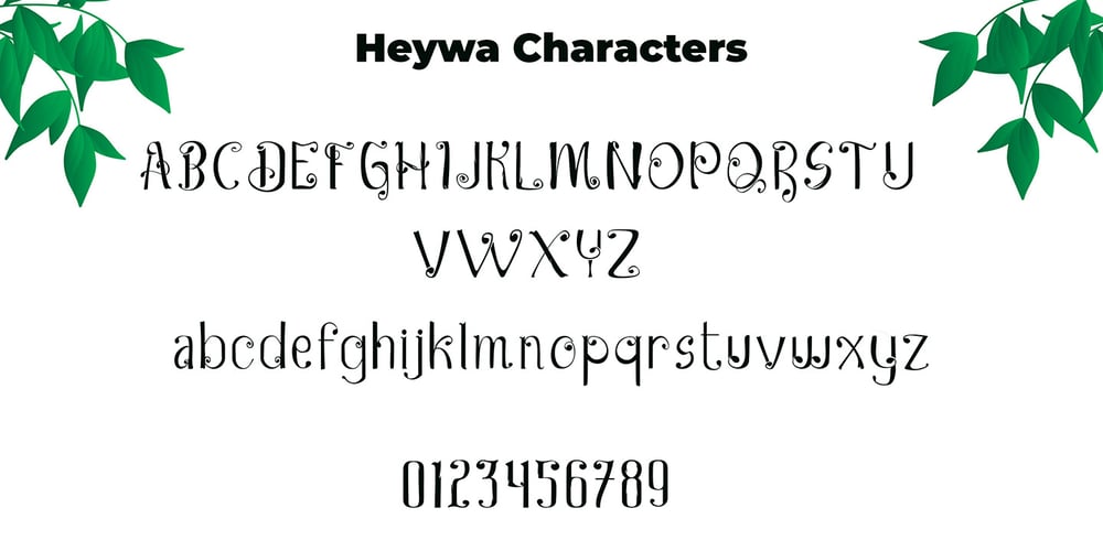Heywa font
