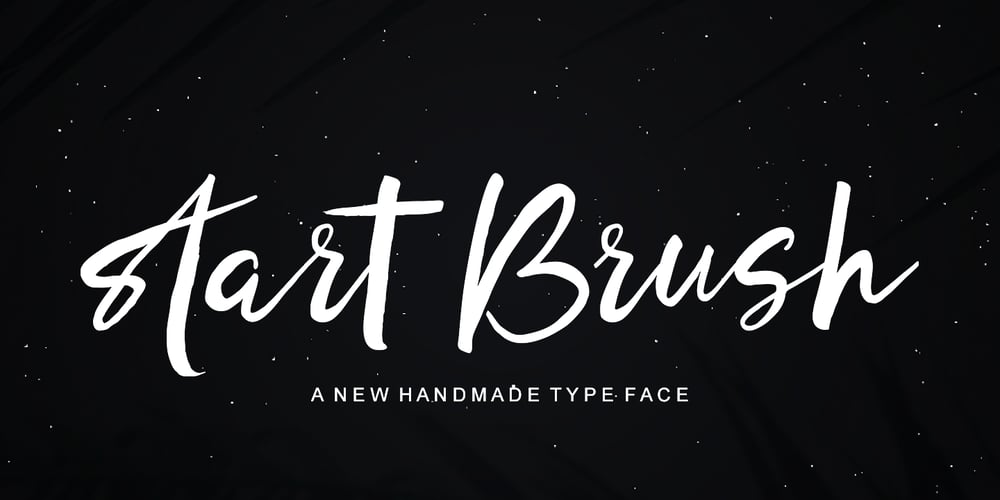 start Brush font